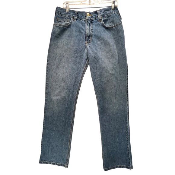 Carhartt Other - Carhartt Mens Blue Denim Straight Fit Jeans Relaxed Fit 34x34 Pants RN 14806